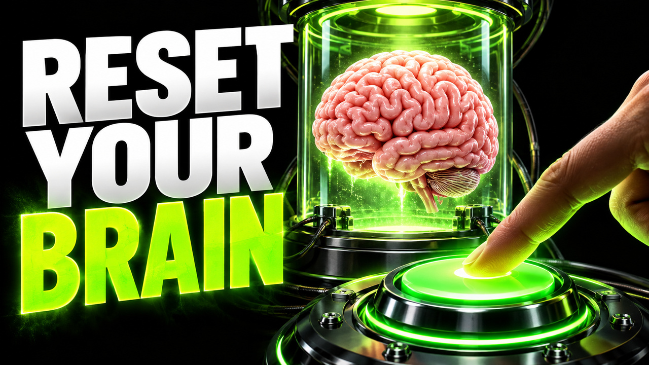 Reset Your Brain — thumbnail design