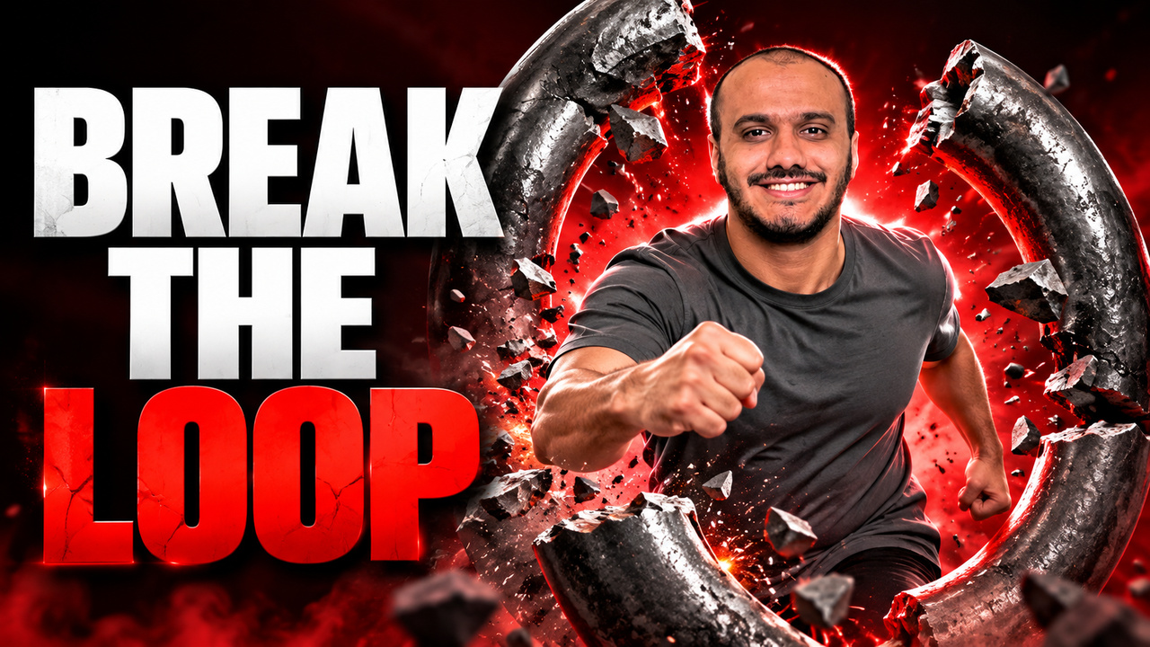 Break the Loop — thumbnail design